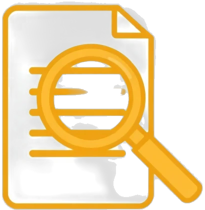 Ícone de análise de caso